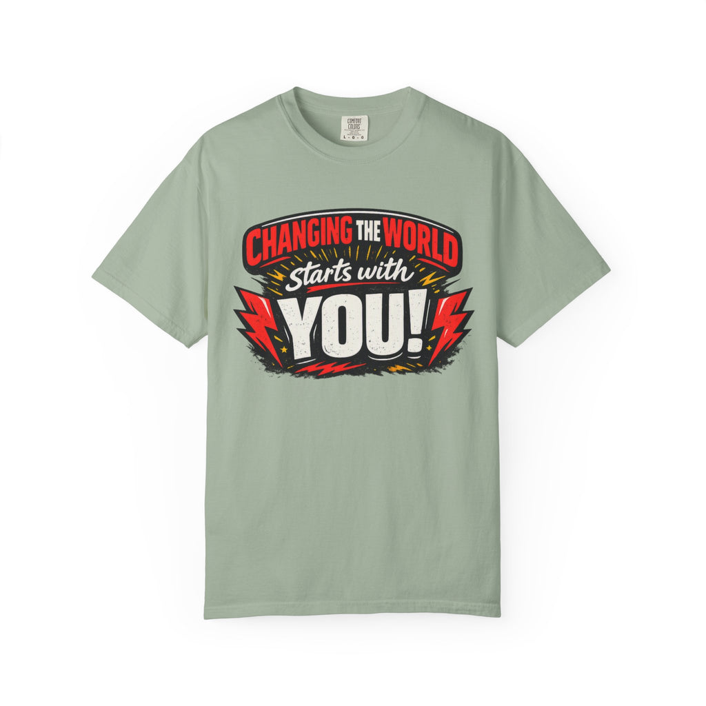 "Changing the World Starts with You" Motivational T-shirt