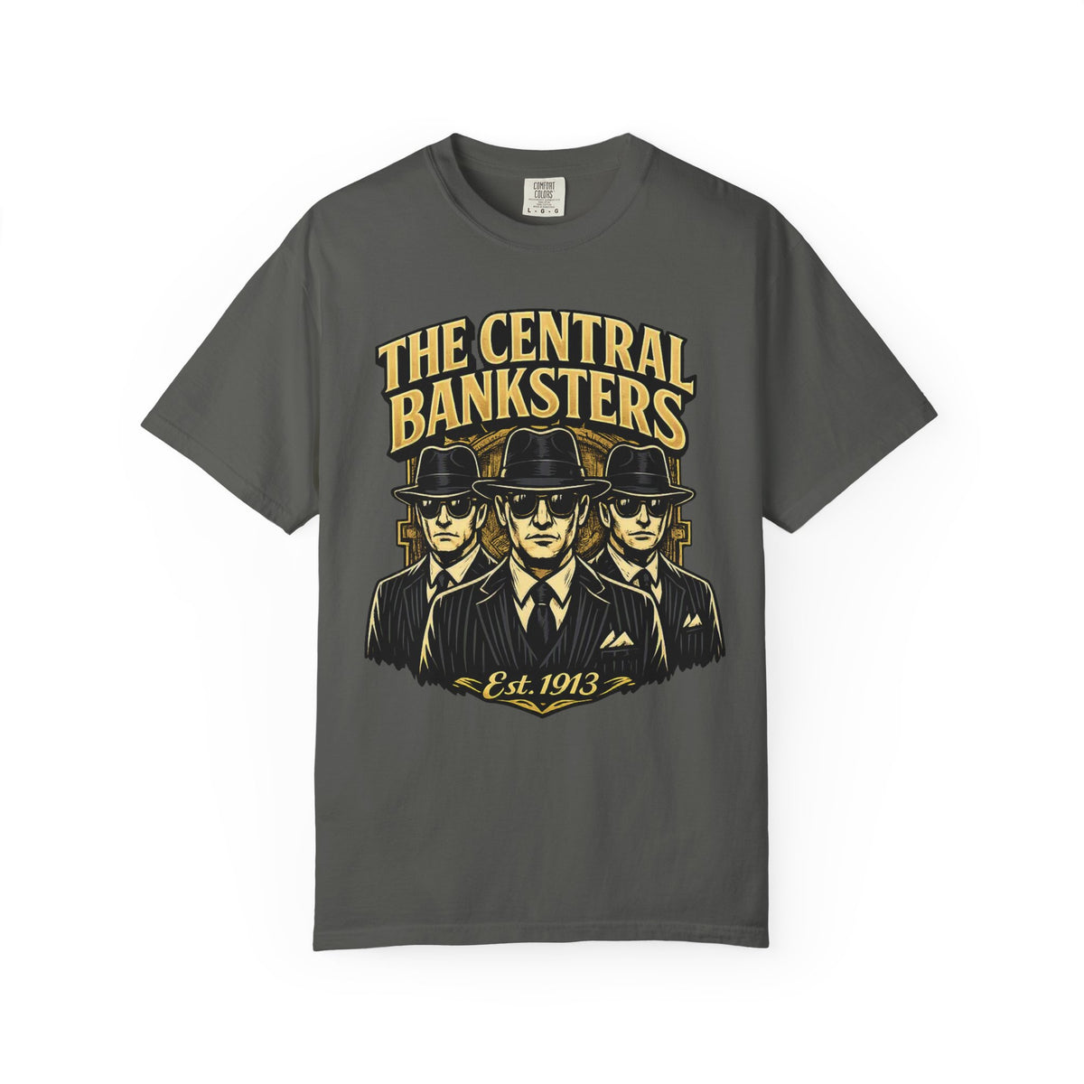 The Central Banksters Graphic T-Shirt — Retro Mobster Vintage Design