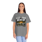 Keep Your Head Up T-Shirt — Inspirational Mountain Tee ("Because You Matter")
