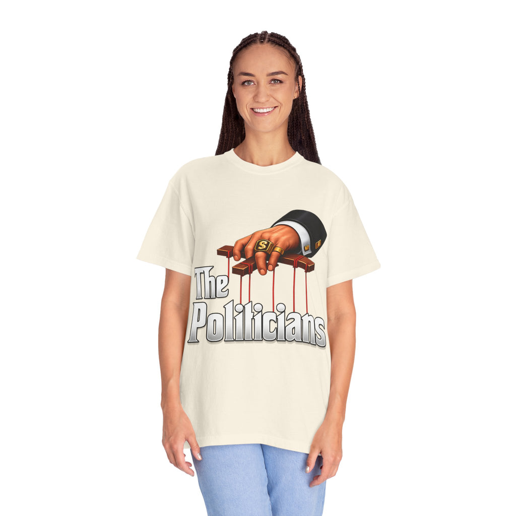 The Politicians T-Shirt — Puppet Master Hand & Money Political Satire Tee