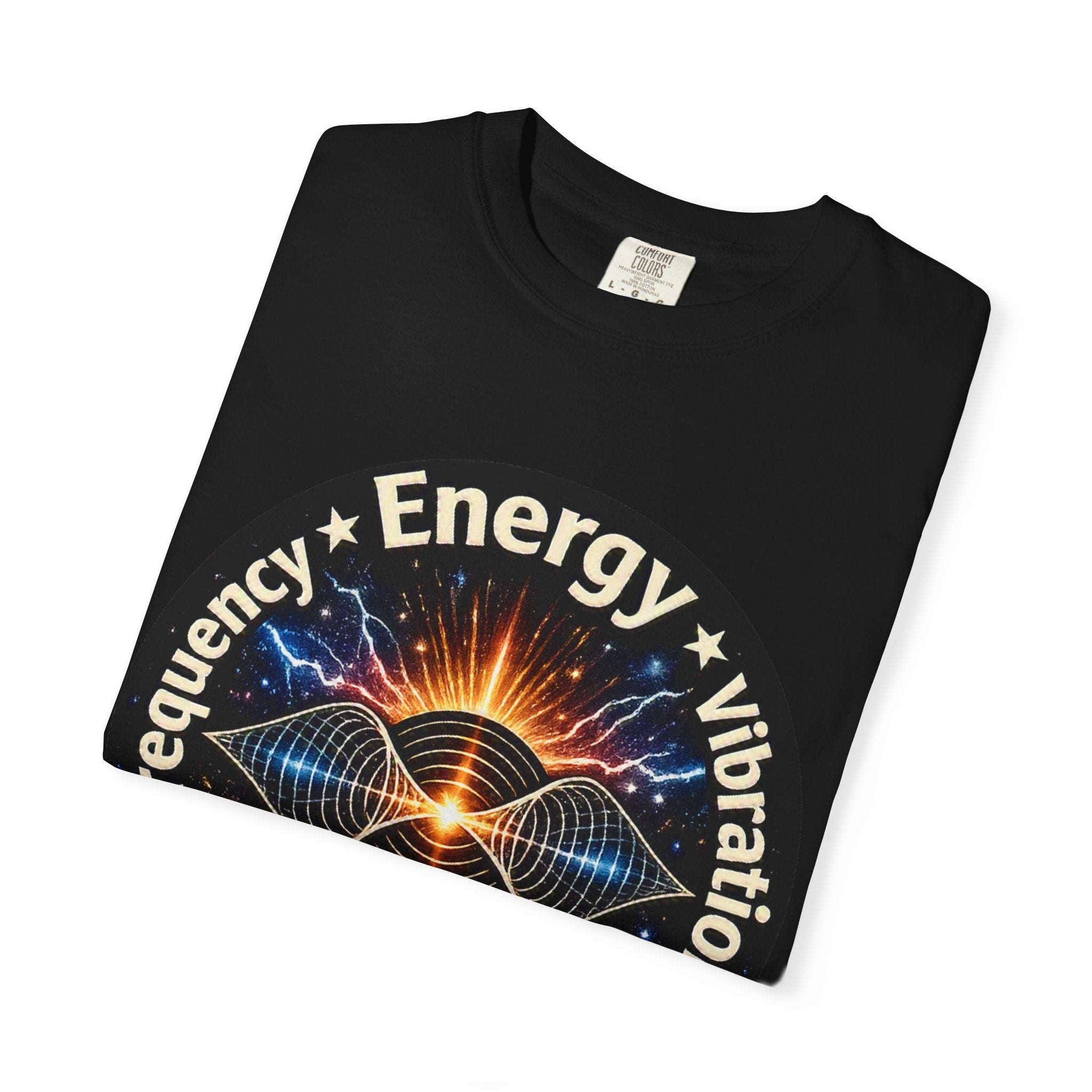 Energy & Vibration T-Shirt — "Frequency is Life" Spiritual Graphic Tee