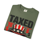 Taxed to Death T-Shirt — Patriotic Skull Tax Humor Tee