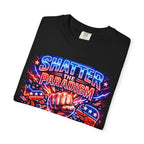 Shatter the Paradigm Graphic T-Shirt — Break Free Fist Design