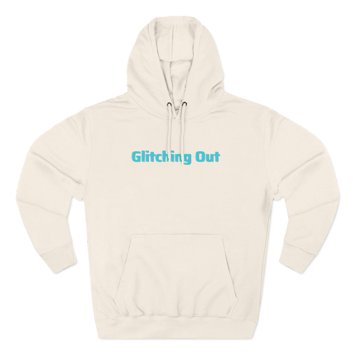 Hoodie — "Glitching Out" Geometric Retro Tech Graphic Hoodie