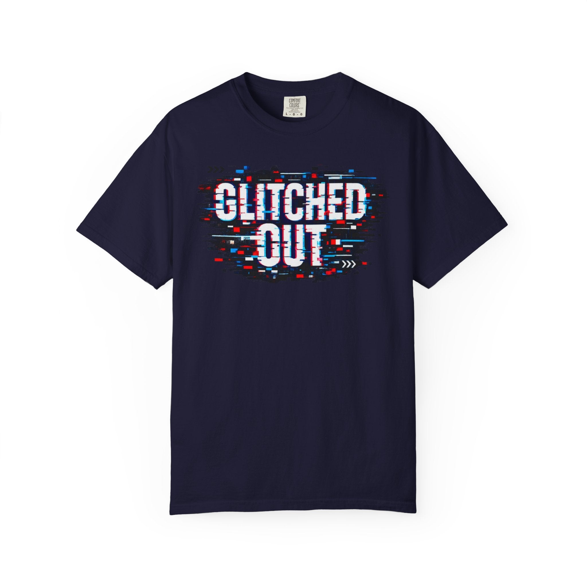 Glitched Out T-Shirt — Retro Glitch Graphic Tee