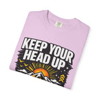 Keep Your Head Up T-Shirt — Inspirational Mountain Tee ("Because You Matter")