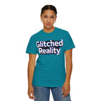 Glitched Reality T‑Shirt — Retro Glitch Graphic Tee with "Glitched Reality" Text