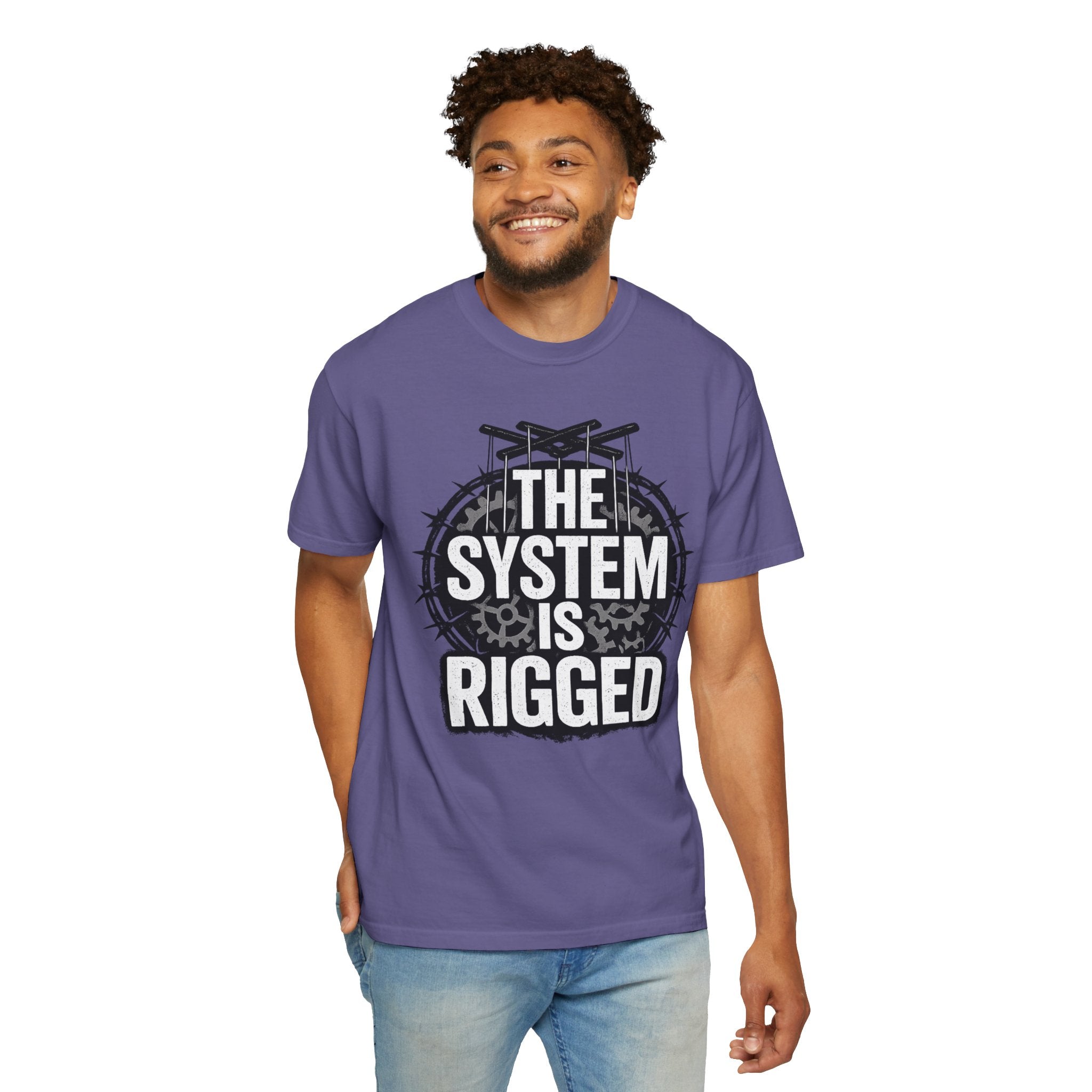 The System Is Rigged T-Shirt — Political Protest Graphic Tee