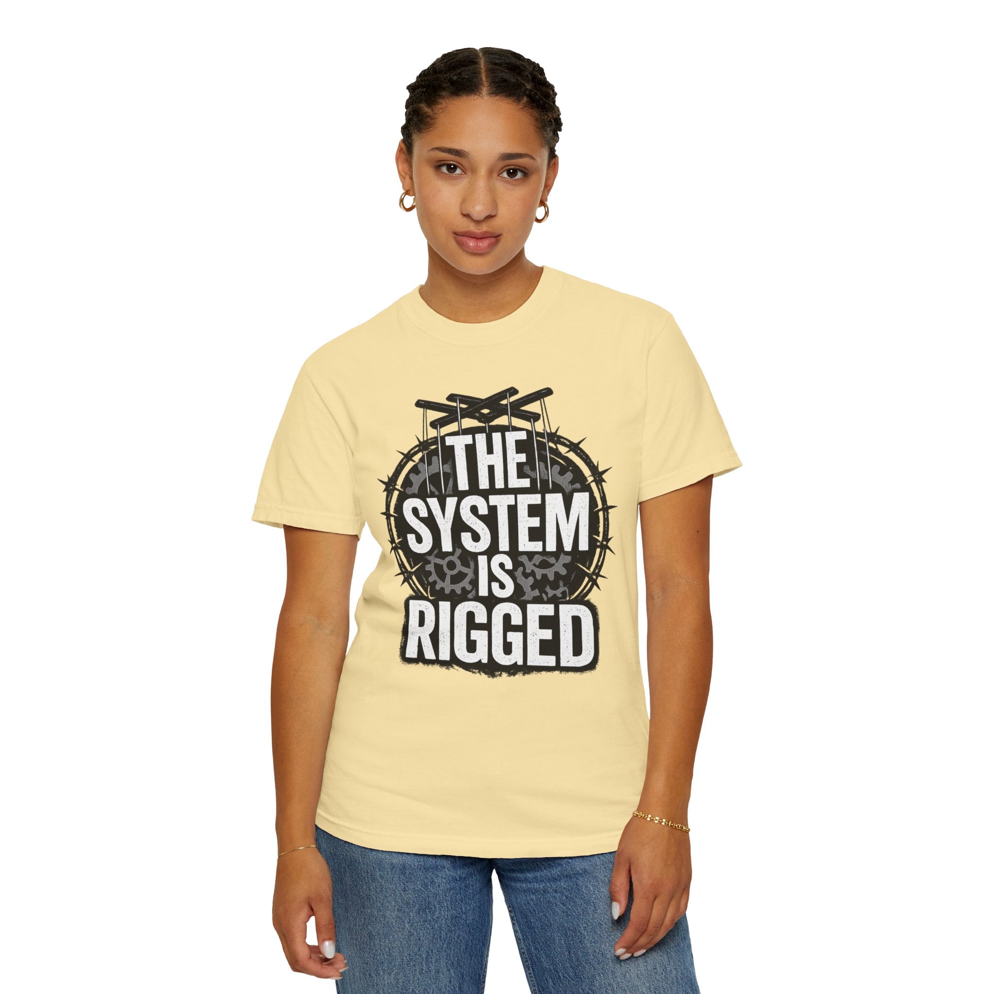 The System Is Rigged T-Shirt — Political Protest Graphic Tee