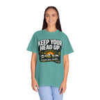Keep Your Head Up T-Shirt — Inspirational Mountain Tee ("Because You Matter")
