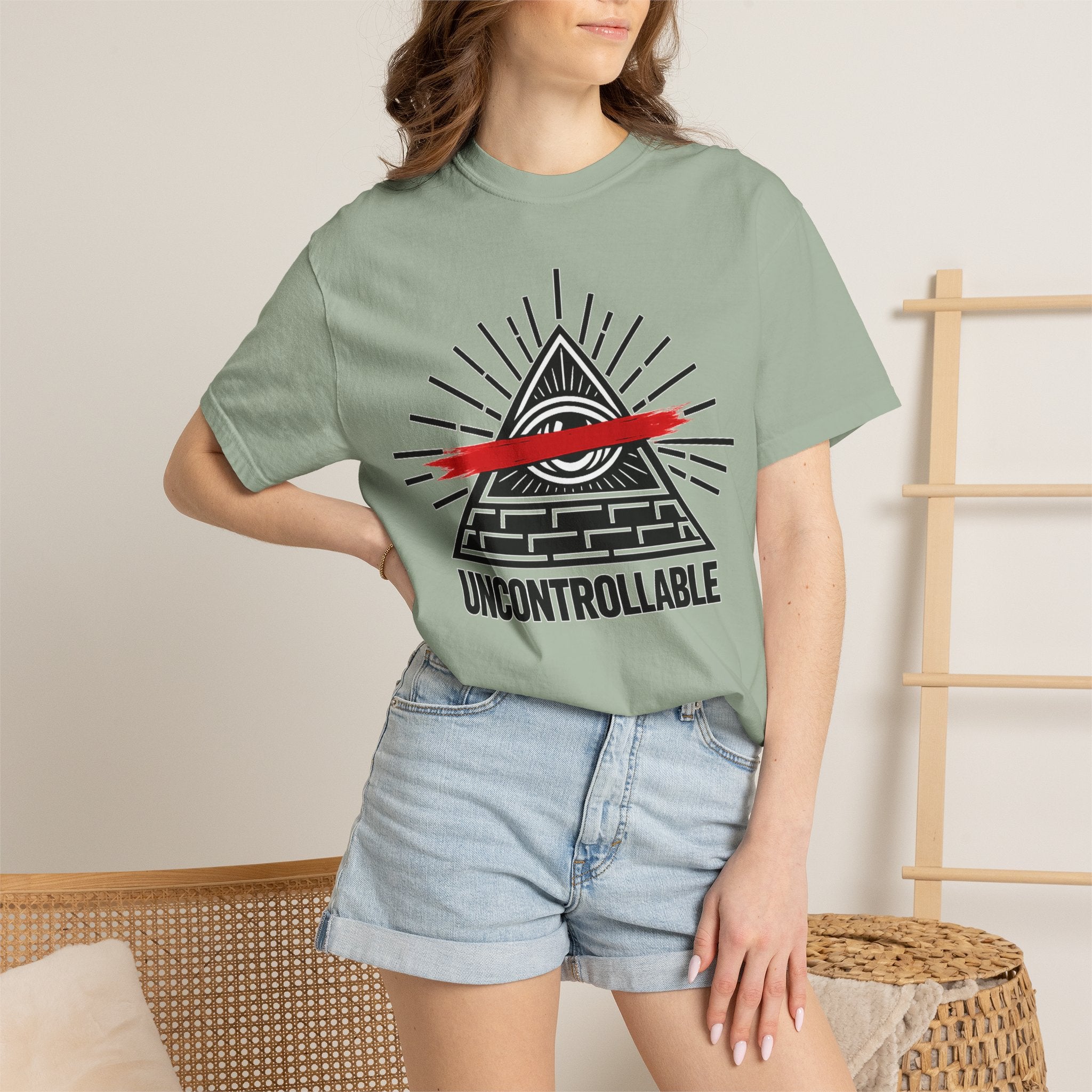 Uncontrollable Pyramid Graphic T-Shirt