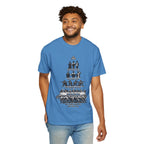 T-Shirt — Hierarchy of Power Graphic Tee ("We Rule You / We Fool You / We Shoot At You / We Eat For You / We Work For All / We Feed All")