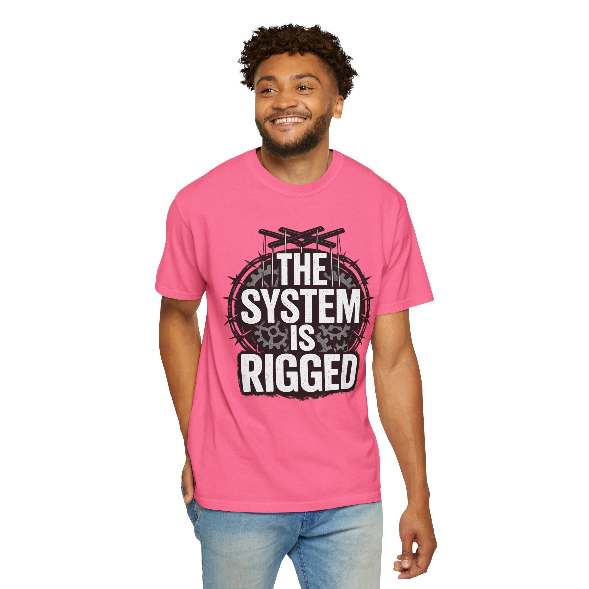 The System Is Rigged T-Shirt — Political Protest Graphic Tee