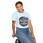 Glitch The System V3 Graphic Tee — Retro Cyberpunk Distressed Design