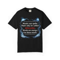 Spelling Magic T-Shirt — "Words Cast Spells" Wizardry Graphic Tee