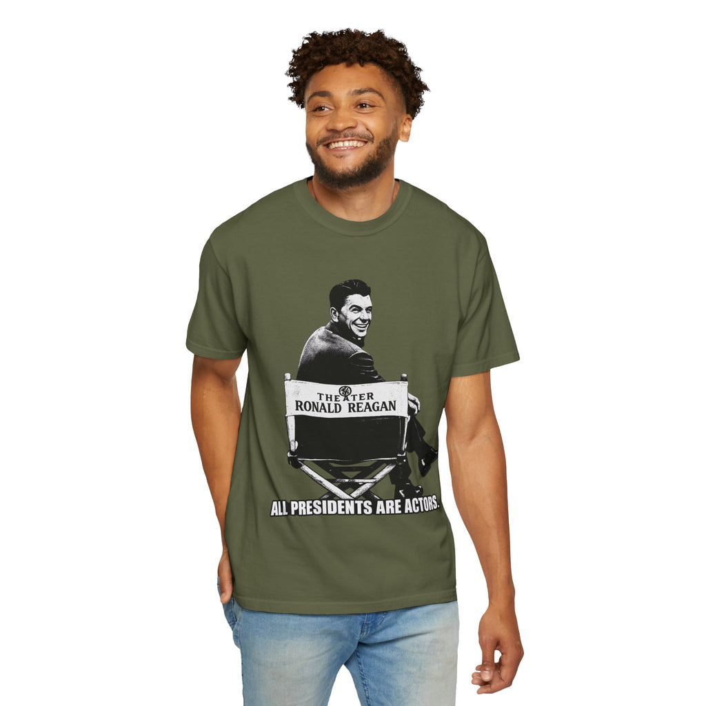 Vintage Political Actor T-Shirt — "All Presidents Are Actors"