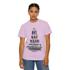 T-Shirt — Hierarchy of Power Graphic Tee ("We Rule You / We Fool You / We Shoot At You / We Eat For You / We Work For All / We Feed All")