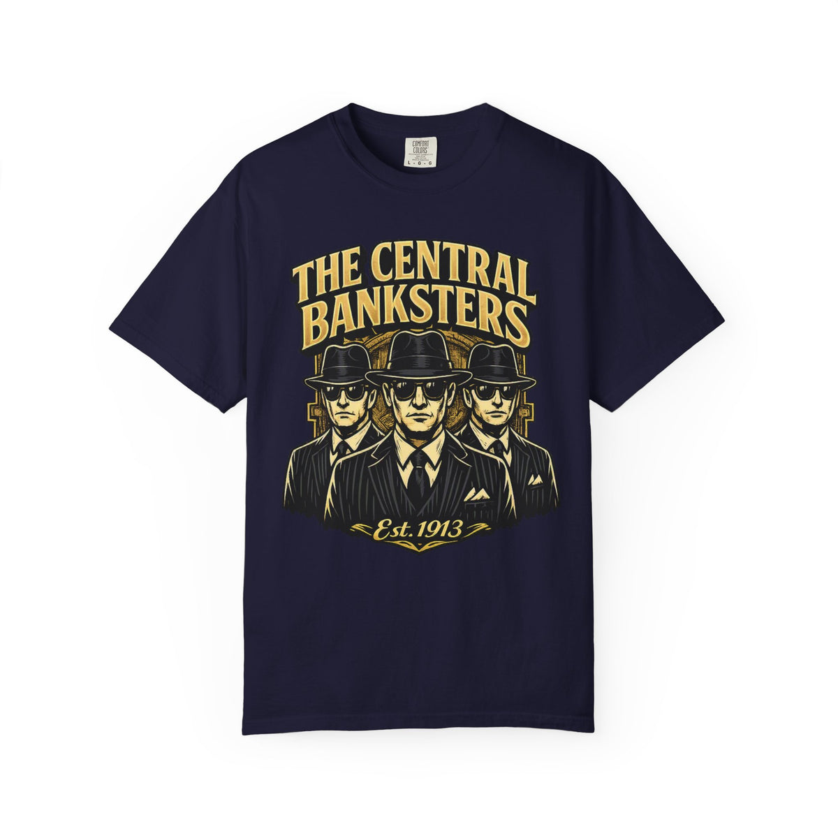 The Central Banksters Graphic T-Shirt — Retro Mobster Vintage Design
