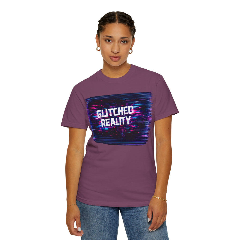 Glitched Reality V2 T‑Shirt — Retro Cyberpunk Digital Distortion Tee