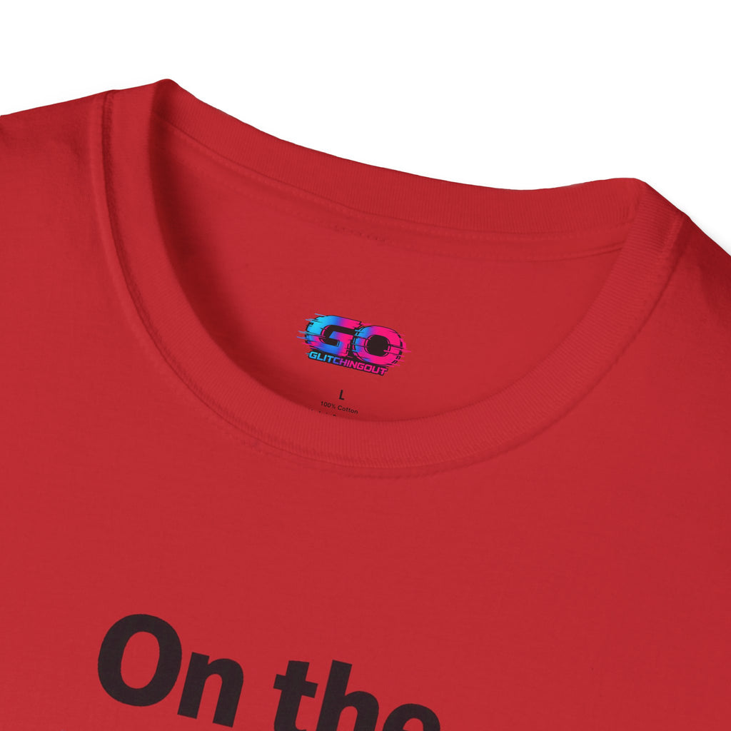 On the GO. Graphic T-Shirt — 'On the GO.' Retro Glitch Travel Tee