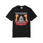 Political Satire T-Shirt — "What's the Difference Between Prostitutes & Congress? Nothing But the Cost!"