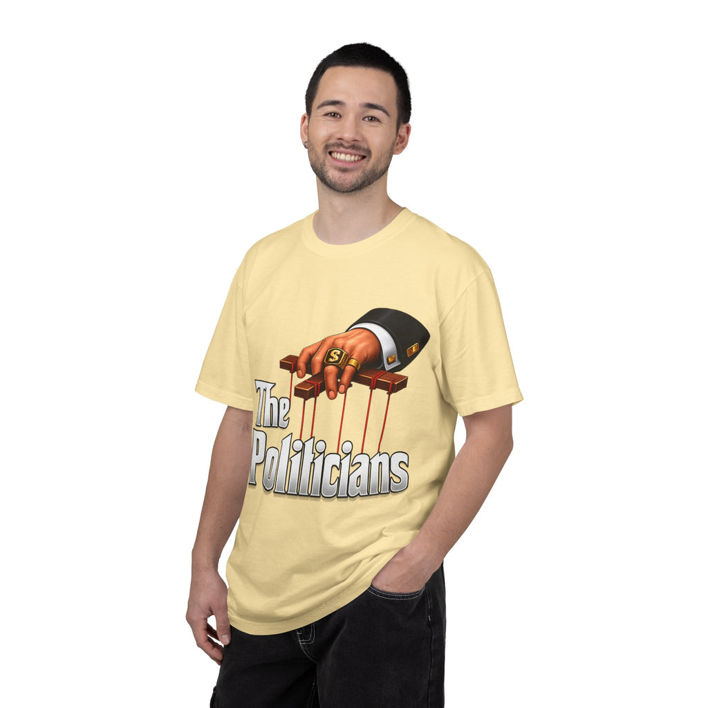 The Politicians T-Shirt — Puppet Master Hand & Money Political Satire Tee