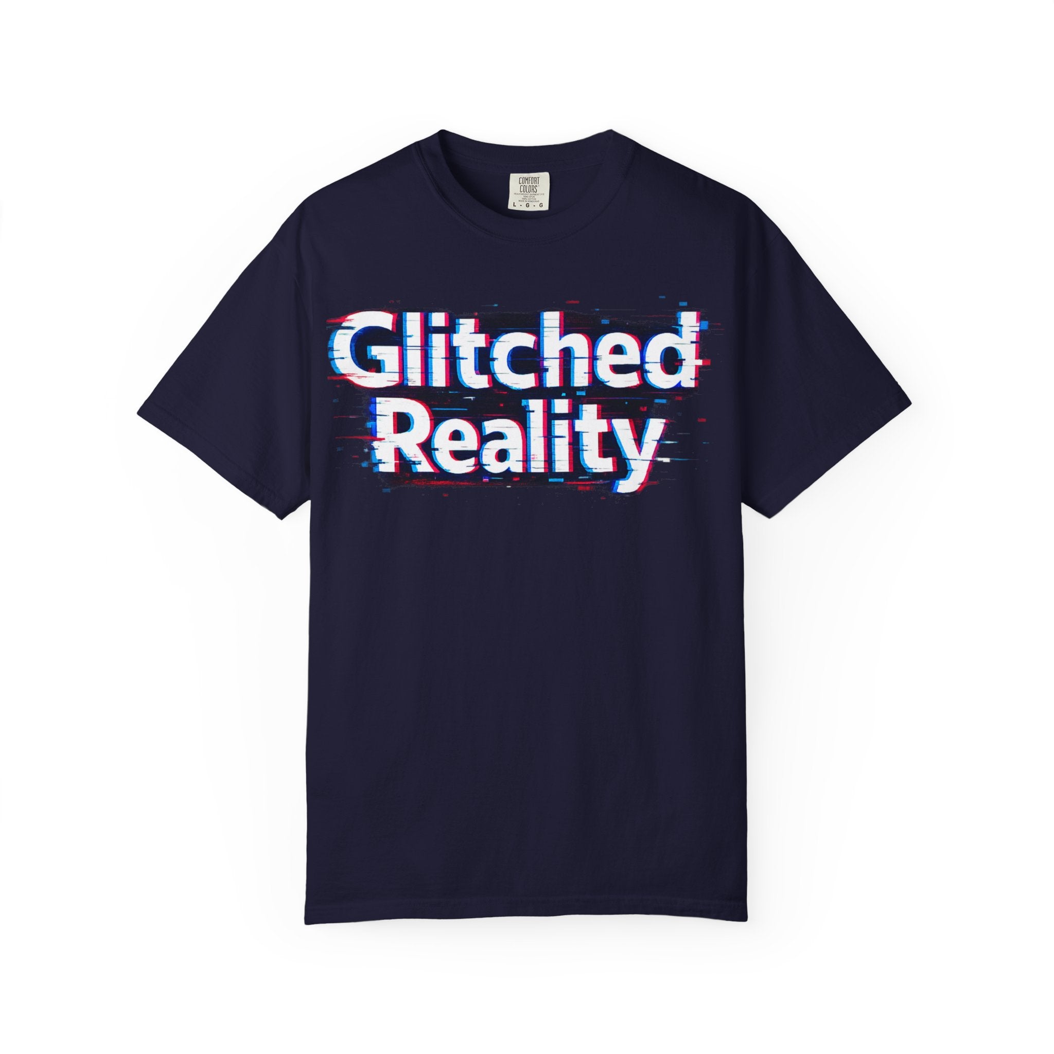Glitched Reality T‑Shirt — Retro Glitch Graphic Tee with "Glitched Reality" Text