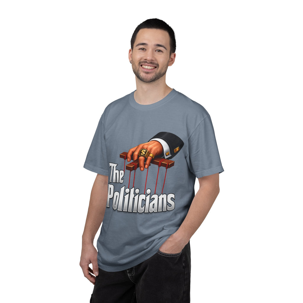 The Politicians T-Shirt — Puppet Master Hand & Money Political Satire Tee