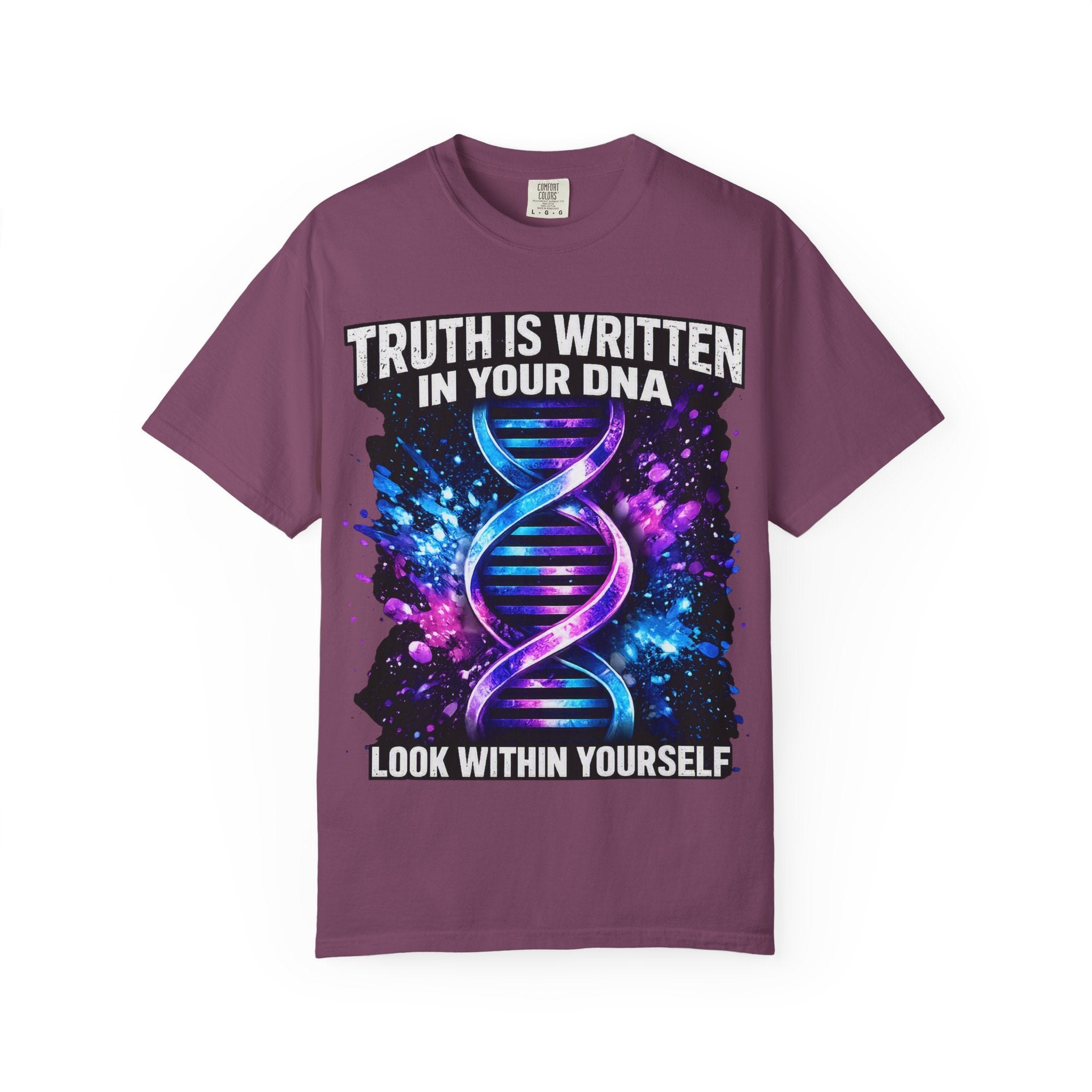 DNA Graphic T-Shirt — "Truth Is Written In Your DNA" Inspirational Science Tee