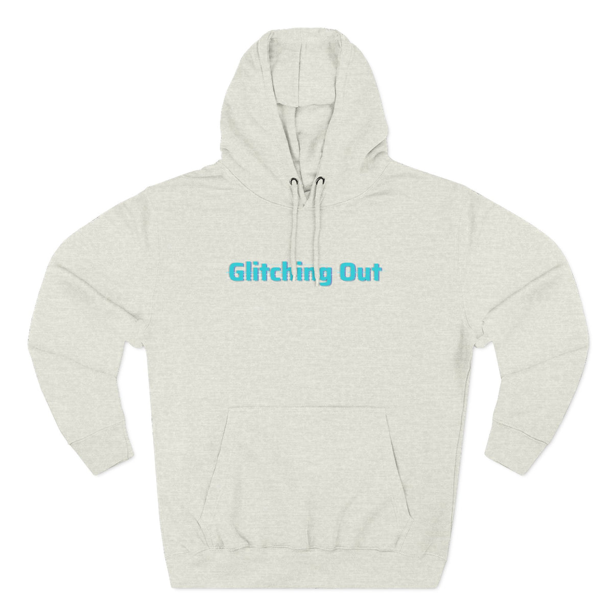 Hoodie — "Glitching Out" Geometric Retro Tech Graphic Hoodie