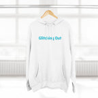 Glitching Out Hoodie — Retro Cyber Geometric Graphic Fleece Hoodie