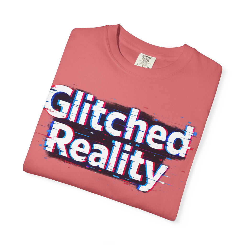 Glitched Reality T‑Shirt — Retro Glitch Graphic Tee with "Glitched Reality" Text