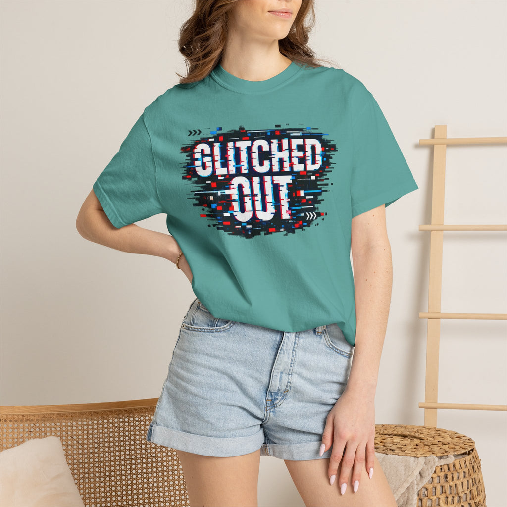 Glitched Out T-Shirt — Retro Glitch Graphic Tee