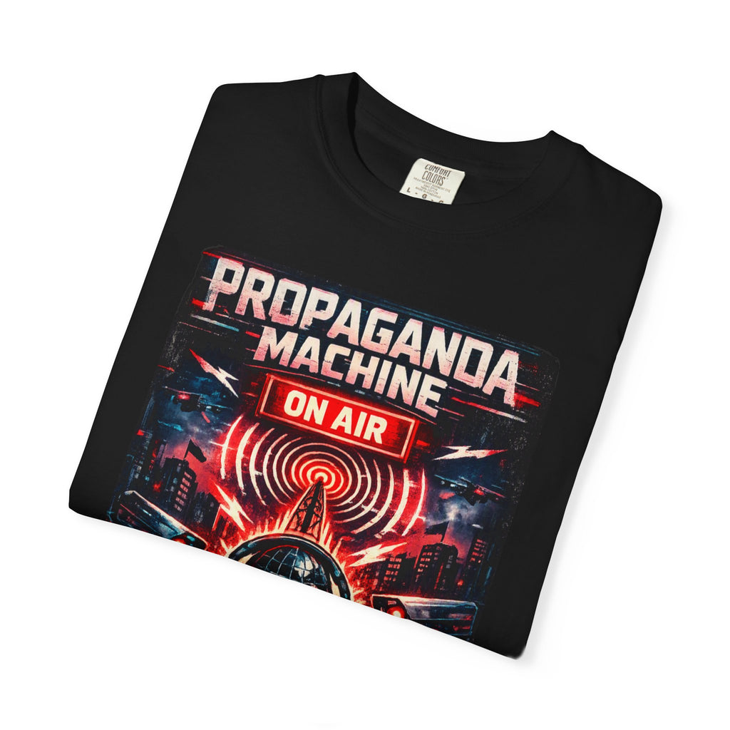 Propaganda Machine Live T-Shirt — Retro Radio Skull Graphic Tee