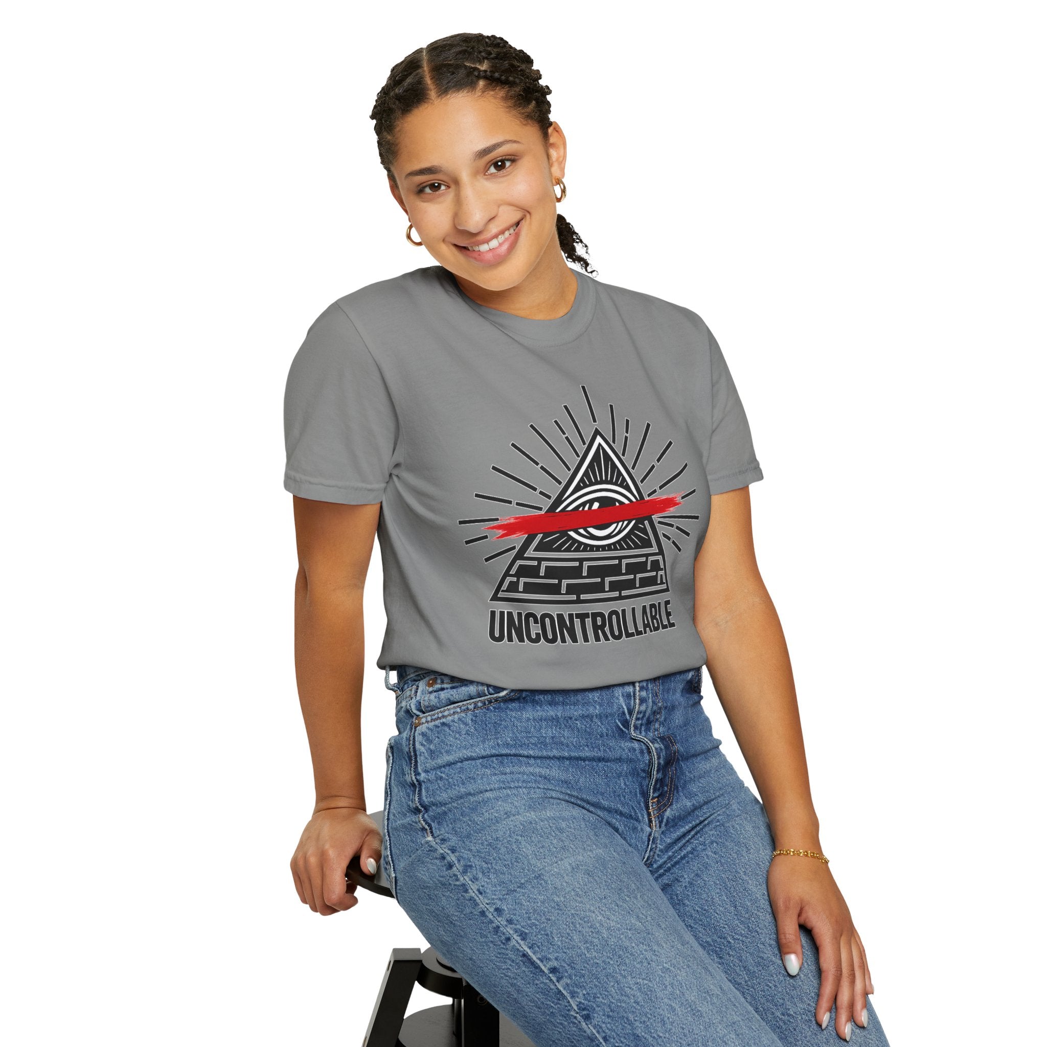 Uncontrollable Pyramid Graphic T-Shirt