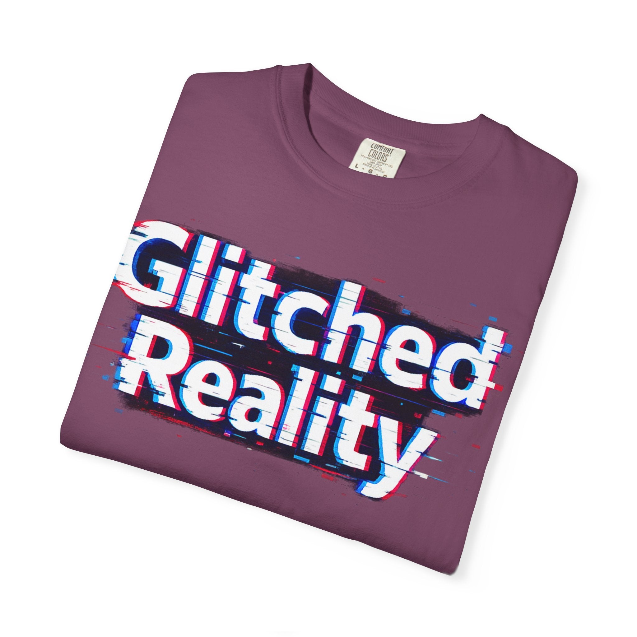 Glitched Reality T‑Shirt — Retro Glitch Graphic Tee with "Glitched Reality" Text