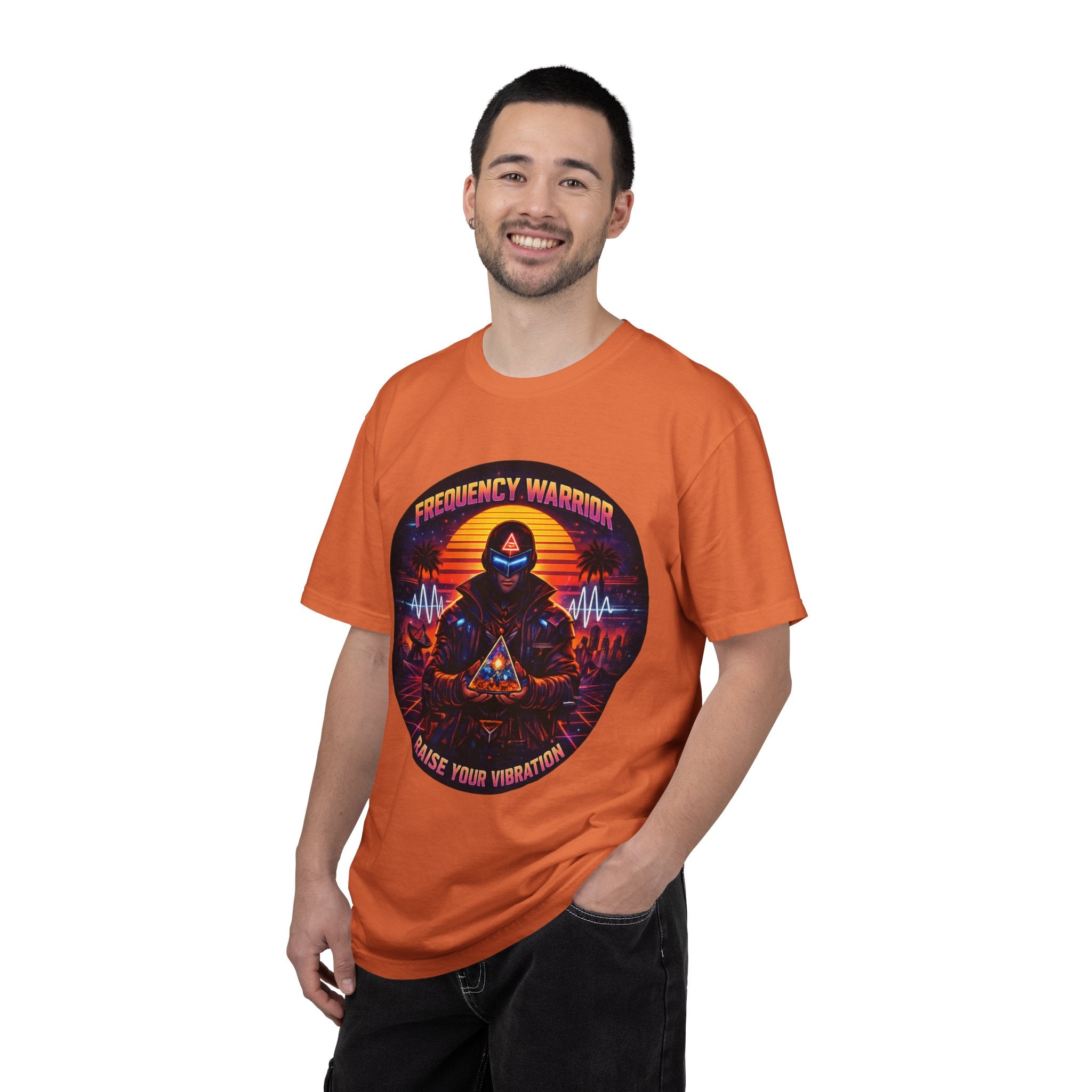 Frequency Warrior — Raise Your Vibration Graphic T-Shirt