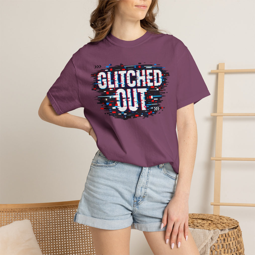 Glitched Out T-Shirt — Retro Glitch Graphic Tee