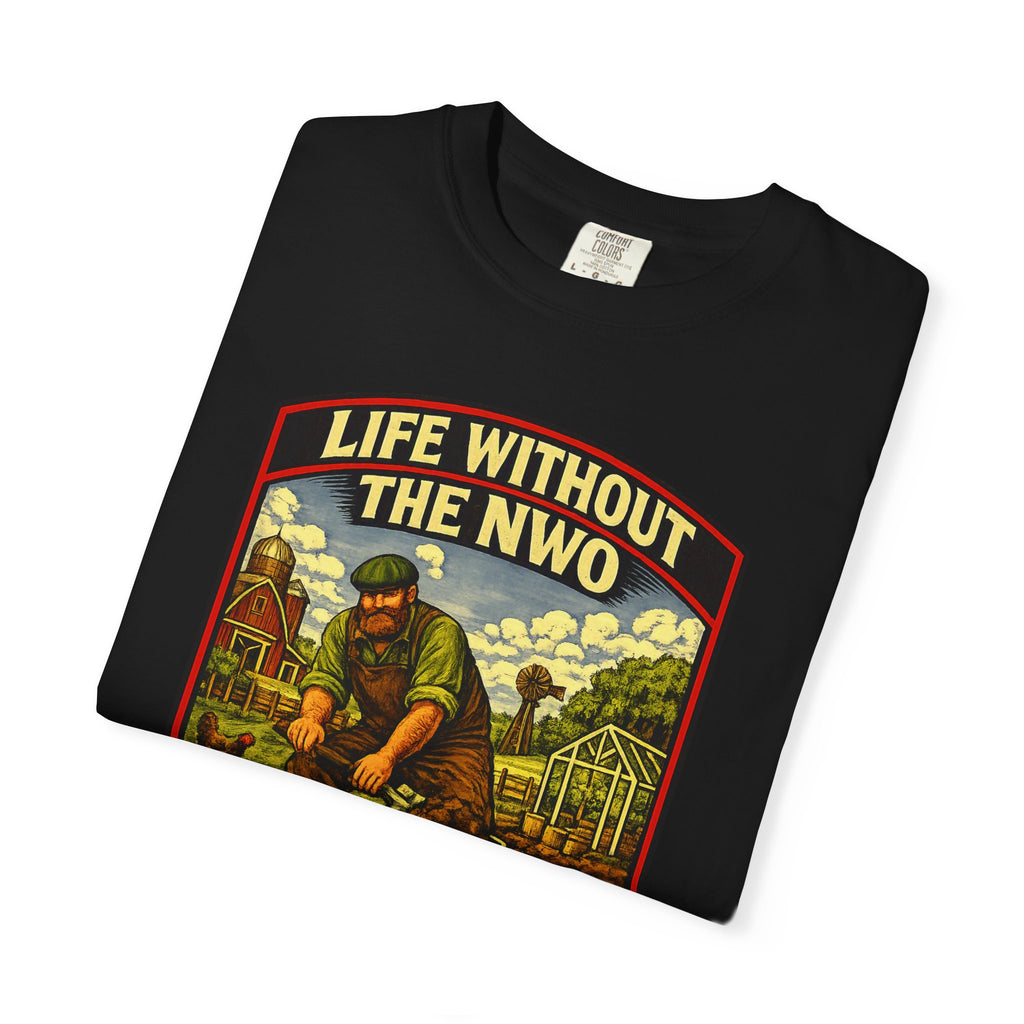 "Life Without the NWO" Gardening Vintage Graphic T-Shirt