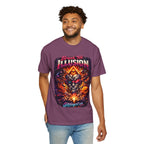 Break the Illusion Graphic T-Shirt — Psychedelic Occult Skull Tee