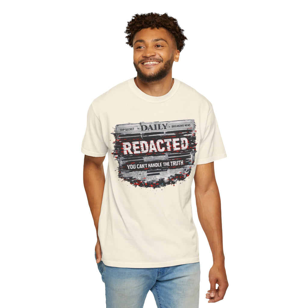 Redacted News Graphic T-Shirt — "REDACTED: You Can't Handle the Truth"