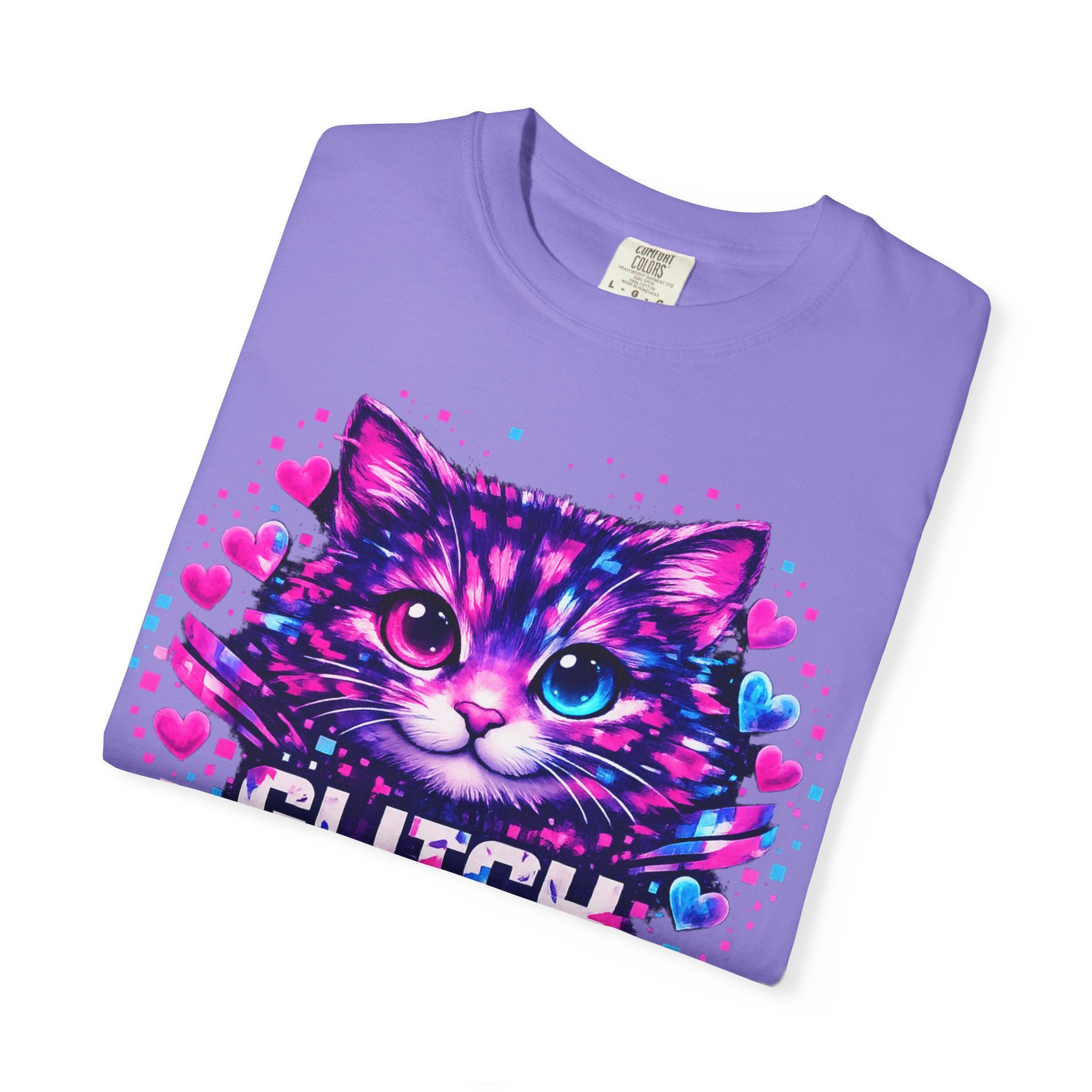 Glitch the System Cat T-Shirt