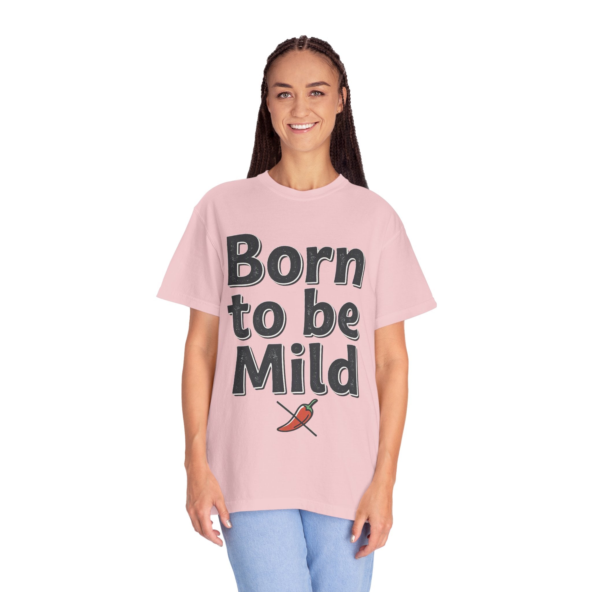 T-Shirt — "Born to be Mild" Funny Chili Pepper Graphic Tee