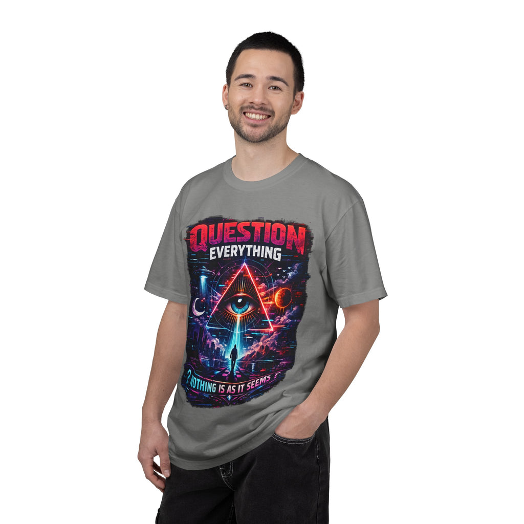 Question Everything T-Shirt — Mystical All-Seeing Eye Graphic Tee