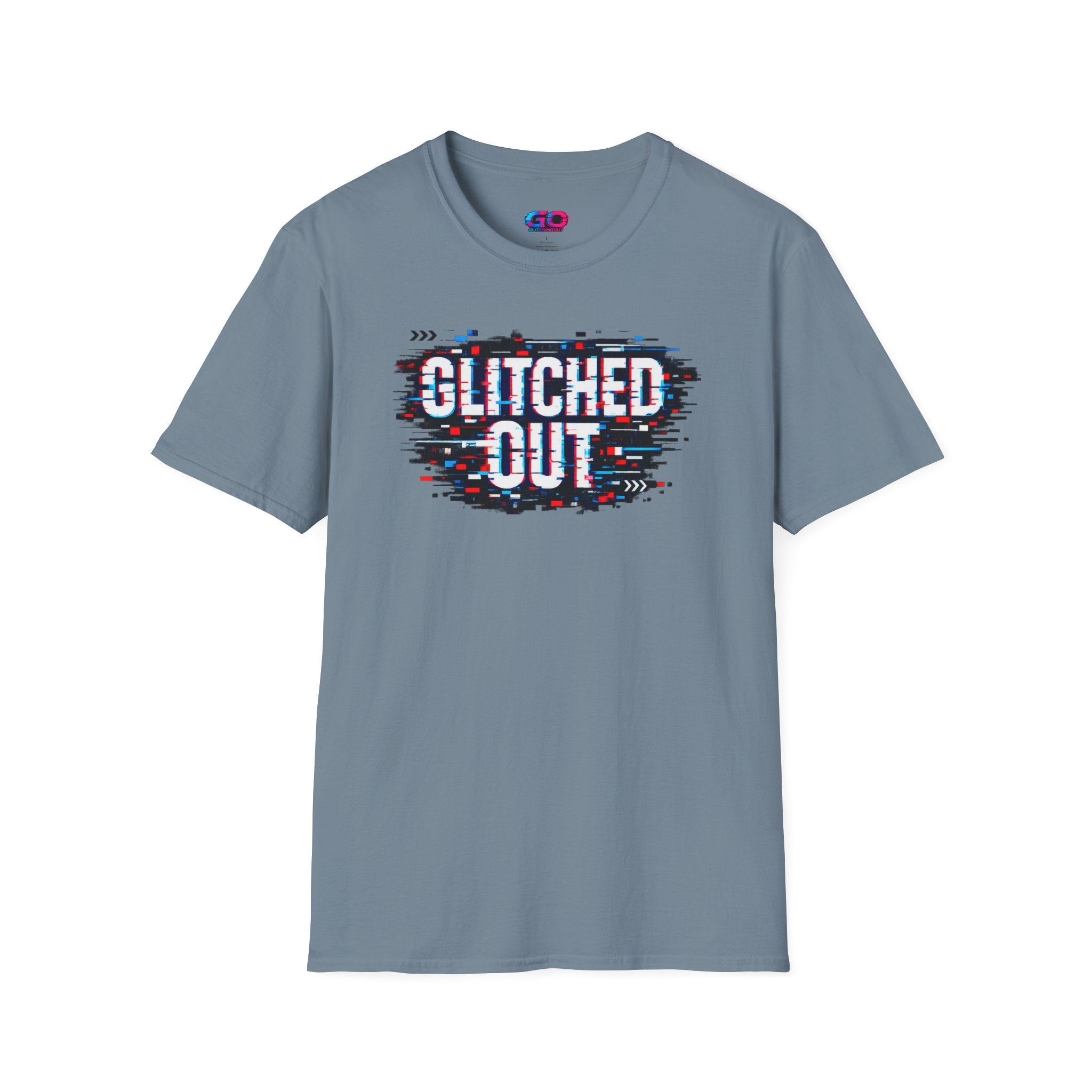 Glitched Out T-Shirt — Retro Glitch Graphic Tee