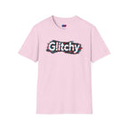 Glitchy Graphic T-Shirt — Retro Glitch Text Tee
