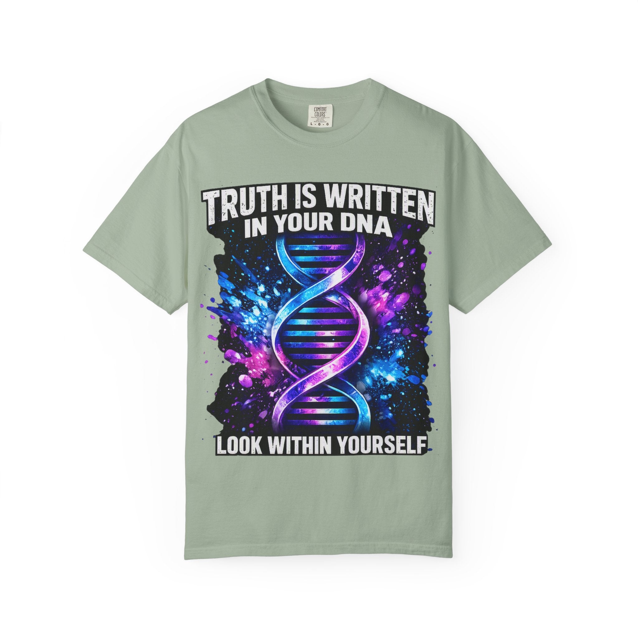 DNA Graphic T-Shirt — "Truth Is Written In Your DNA" Inspirational Science Tee