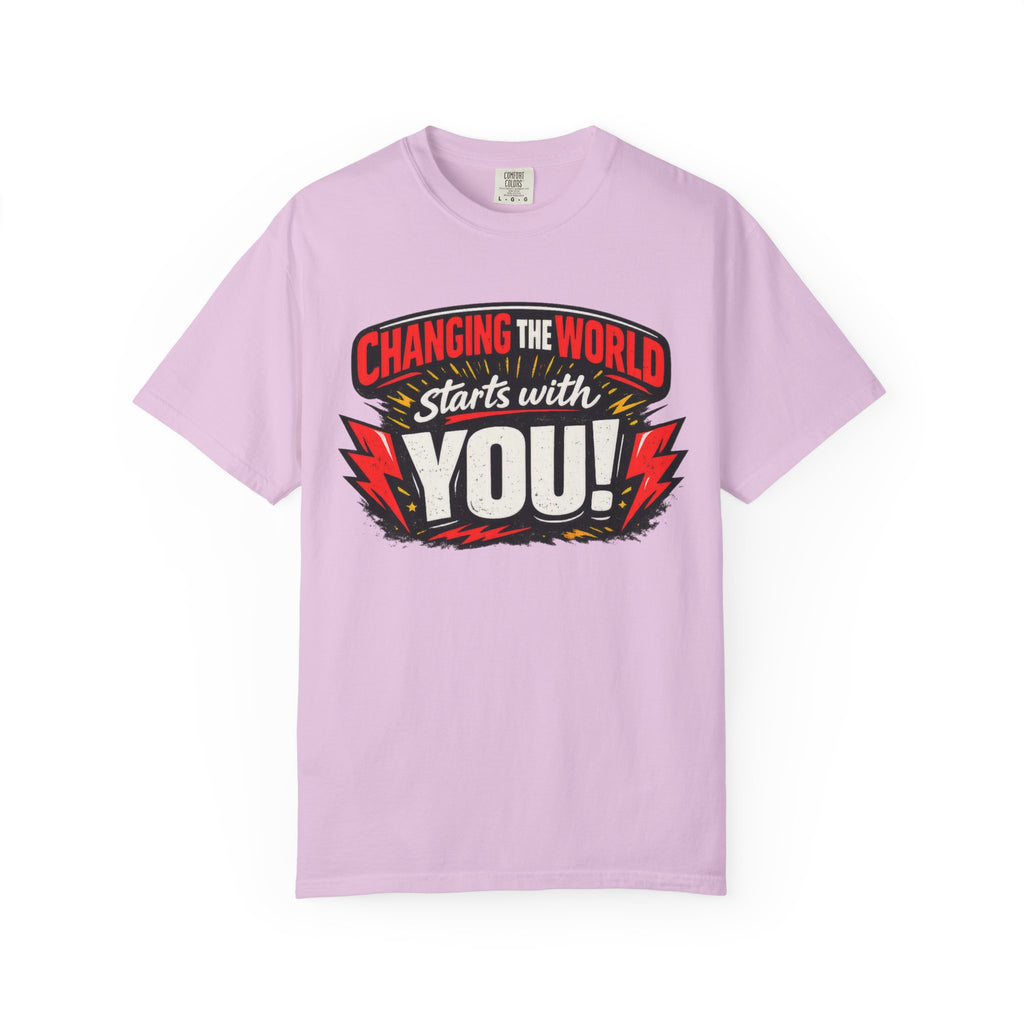 "Changing the World Starts with You" Motivational T-shirt
