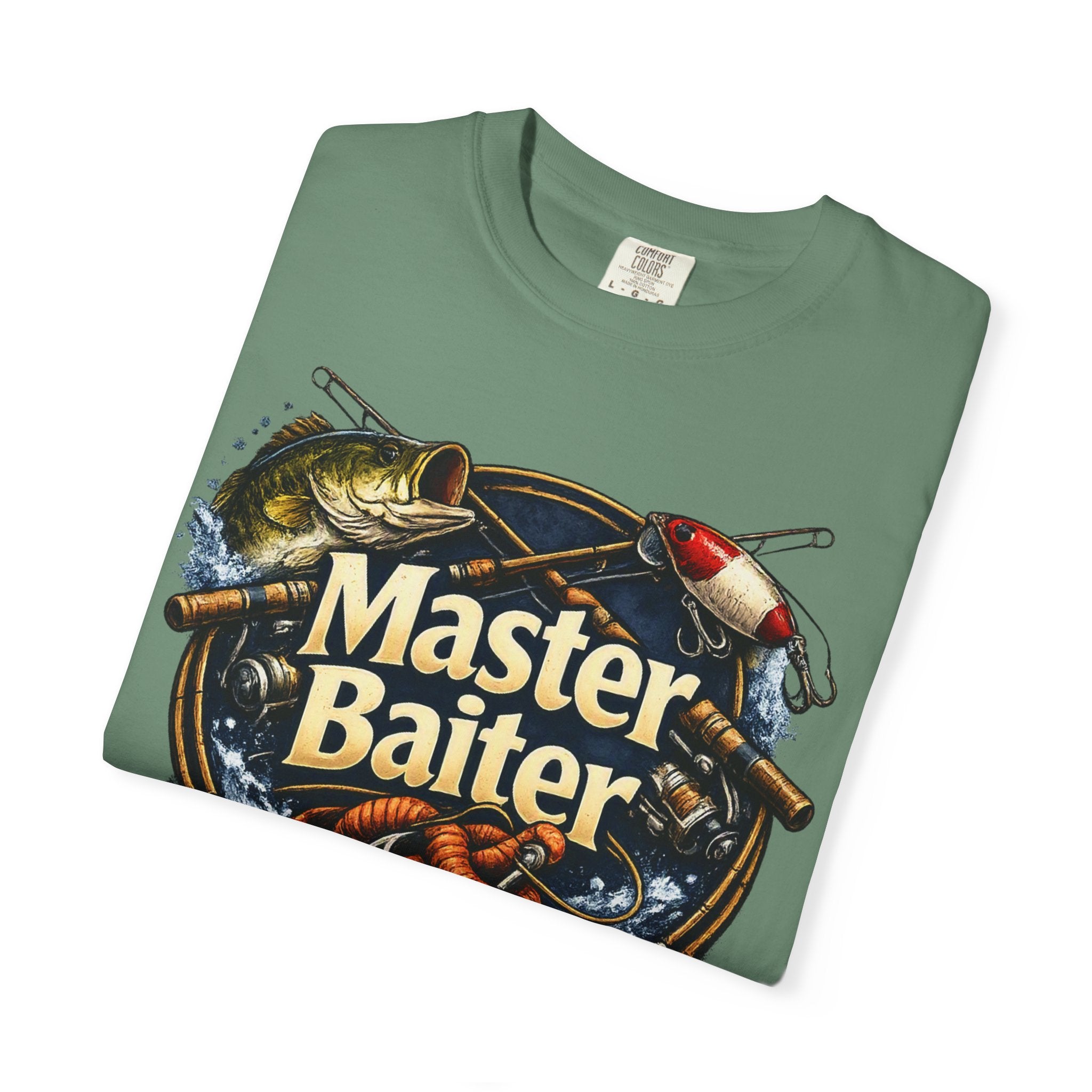 Master Baiter Fishing Satire T-Shirt — “The Bait Whisperer” Graphic Tee