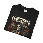"Corporate Reaper" Skeleton Suit Graphic Tee